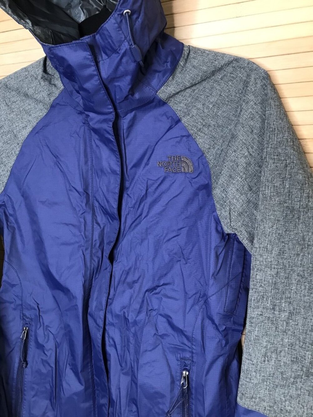 Womens The North Face NF00CAD7 Blue/Grey Full Zip Rain Jacket sz XS - Picture 2 of 9